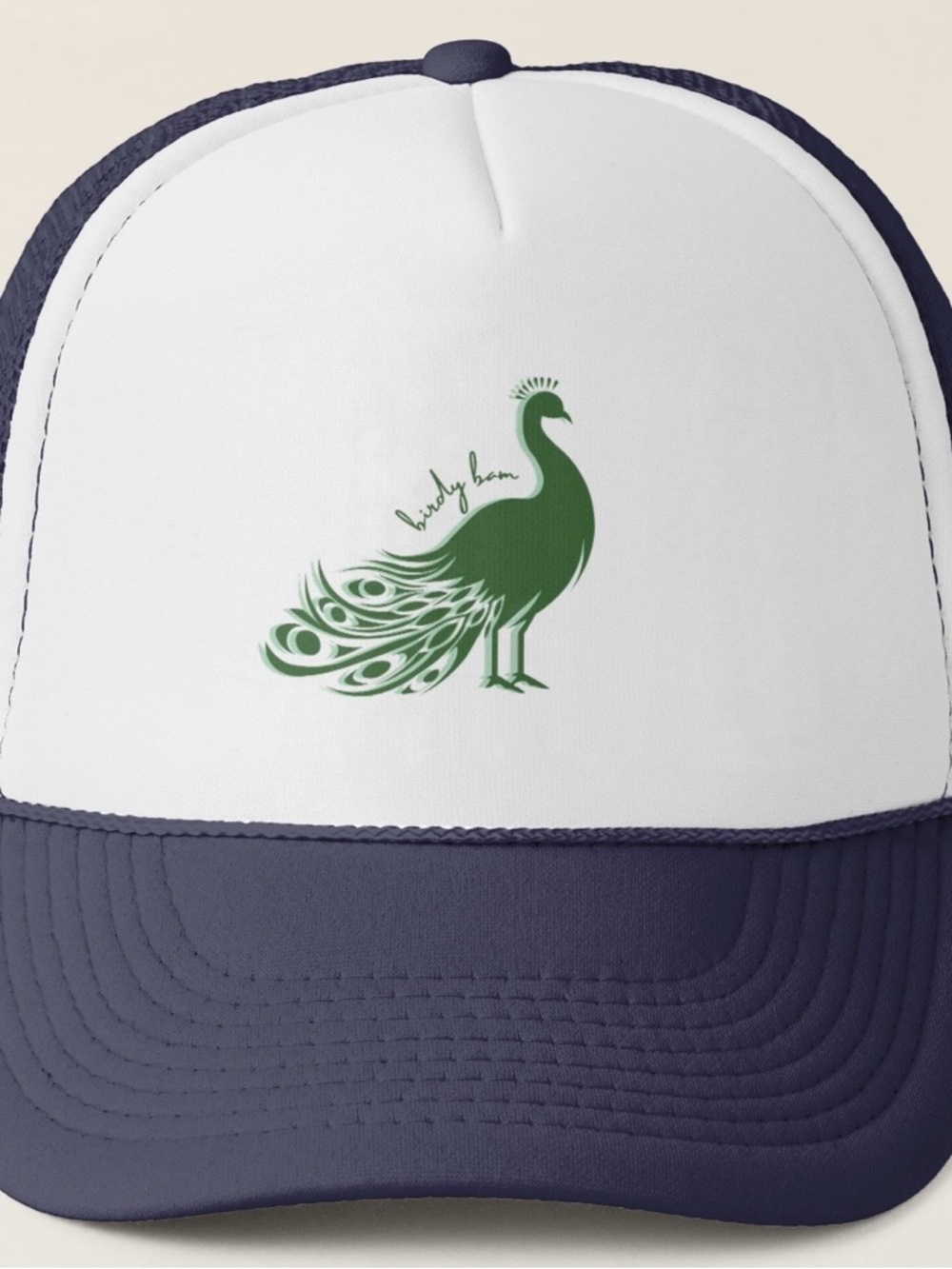 Mahjong Green Birdie Bam Trucker Hat